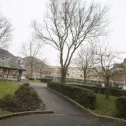Vue extérieure des bâtiments
